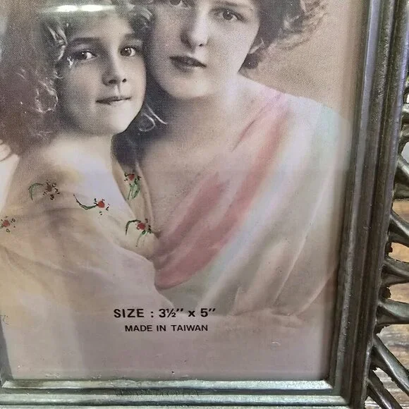 Vintage Silver Scroll Work Metal Picture Frame 3.5" X 5" - Picture 3 of 7